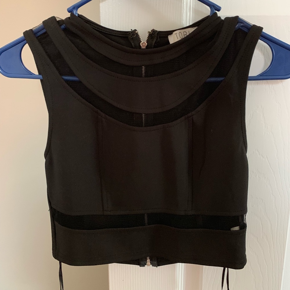 Black crop top